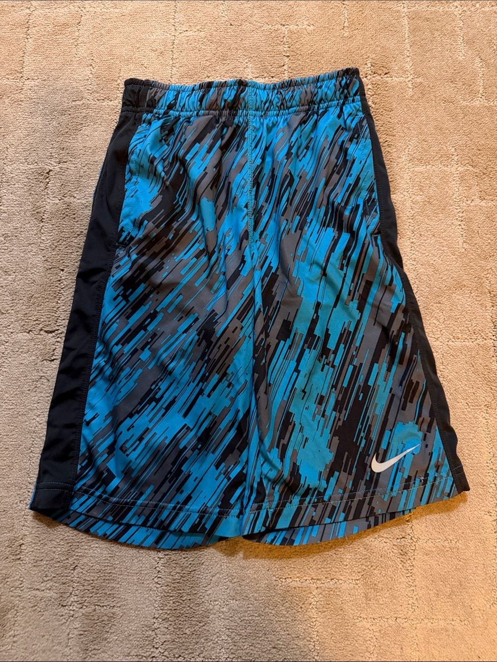 Nike kids Blue and Black Athletic Shorts size medium